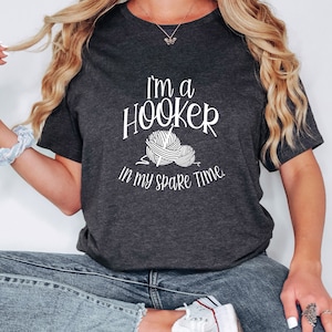 Funny Crochet Shirts, Crocheting Gifts, Knitting Gifts for Mom, Gift for Grandma, Knitting Shirts for Women, Knitter Gifts, Crocheter Outfit