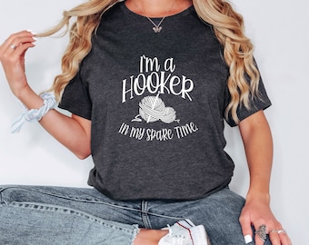 Funny Crochet Shirts, Crocheting Gifts, Knitting Gifts for Mom, Gift for Grandma, Knitting Shirts for Women, Knitter Gifts, Crocheter Outfit