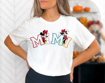 Mimi Mouse Shirt, Grandma Mouse Shirt, Disney Family Shirt, Women's Disney Shirt, Disney Grandma Shirt, Disneyworld Shirt