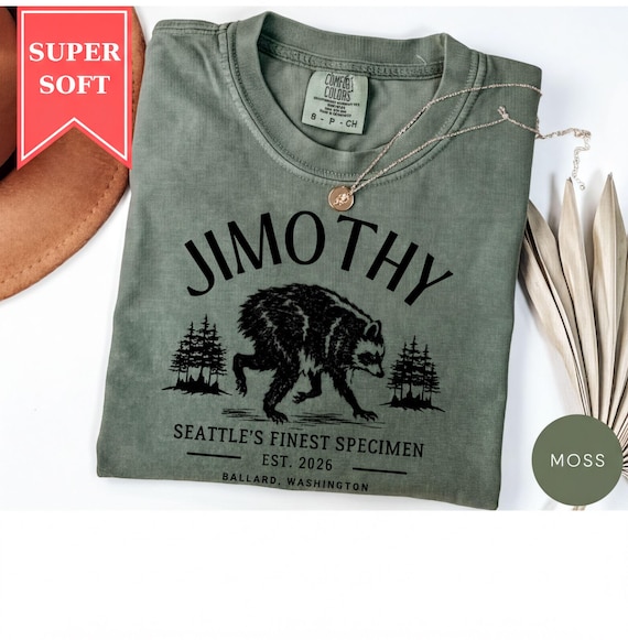 Jimothy Raccoon Tee: Seattle Racoon Trash Panda Tee Dwarf Raccoon T Shirt