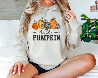 Hoodie Hey Pumpkin Sweater Hello Pumpkin Sweatshirt, Cute