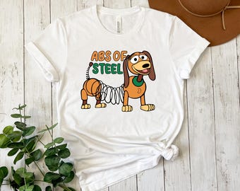 ABS Of Steel Slinky Dog Shirt, Toy Story Slinky Dog Shirt, Funny Disney Shirt, Toy Story Funny Shirt, Great Disney Gift Ideas Men Women