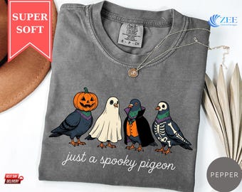 Funny Halloween Costume Pigeon Shirt, Halloweens Pigeons T-Shirt, Bird Lover Gifts, Birds Nerd Gift, Trick or Treat Clothes Apparel Gifts