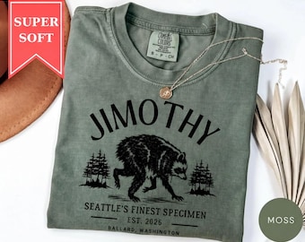 Jimothy Raccoon Tee: Seattle Racoon Trash Panda Tee Dwarf Raccoon T Shirt