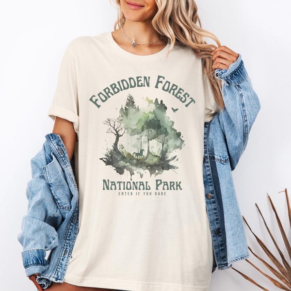Forbidden Forest National Park Shirt, Forbidden Forest Wizard Shirt, HP Fandom, HP Inspired Shirt, Bookish Shirt, National Park Wizard Shirt