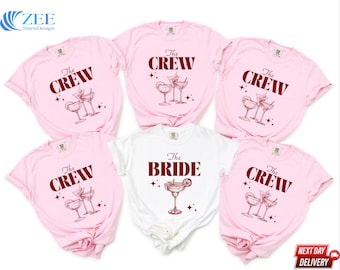 Bride & Crew Shirts: Hen Party Tees Bride and Crew Bachelorettehen Party Wedding Group T-shirt for Gift