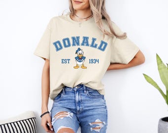 Vintage Donald Duck est 1934 Shirt, Donald Graphic Tee, Disney Trip Shirt, Disneyland Shirt