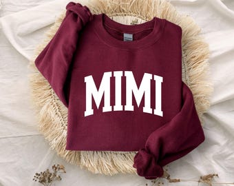 Mimi Grandma Sweatshirt, Grandma mimi Sweatshirt -Cozy Sweatshirt Nana Life, Gift for Grandma, Mother's day gift, gigi sweatshirt