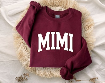 Mimi Grandma Sweatshirt, Grandma mimi Sweatshirt -Cozy Sweatshirt Nana Life, Gift for Grandma, Mother's day gift, gigi sweatshirt