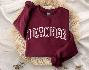 Retro teacher Sweatshirt, Teacher Appreciation Gift, Back To School, New Teacher Gift, Elementary School Teacher, Team Teacher Shirt