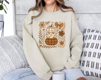 Pumpkin Sweatshirt, Pumpkin Season Sweater, Fall Thanksgiving Tshirt, Autumn Hoodie, Halloween Shirt, Cozy Fall Apparel Gift