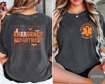 Emergency Department Halloween Shirt, Halloween ER Nurse Shirt, Emergency Nurse Shirt, Er Halloween Gift For Nurse, Spooky Boo Nursing Tee