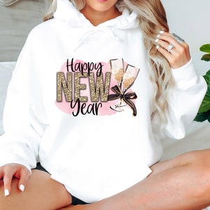 Cheers To The New Year Shirt,2024 Happy New Year Sweatshirt,Happy New Year Shirt, New Years Shirt, 2024 Christmas, Happy New Year Shirt
