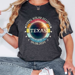 Solar Eclipse 2024 Shirt, Custom State City, Sun Moon Totality 2024, 4.8.2024 Great American Eclipse States, Canada Mexico New York Ohio