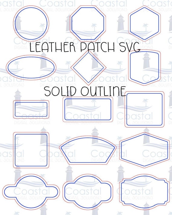 Solid Outline 15 Hat Patches Leather Patch SVG Leather Etsy Australia