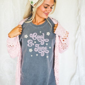 Pepper Shirt Mockup: Colorful Photo of Model Wearing Pepper Comfort Colors® 1717 T-Shirt, Cozy Minimalist Mockup, Teacher or Nurse Mockup