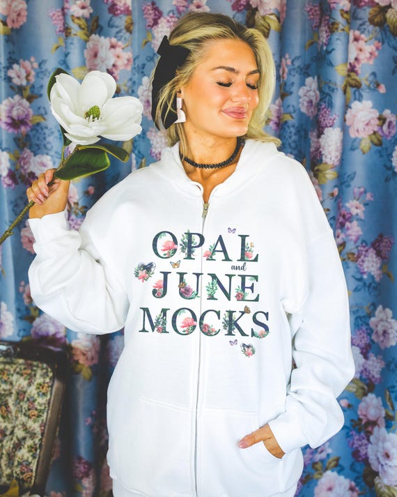 フード付きジップアップパーカー ハイビスカス柄 Loewe 花柄刺繍