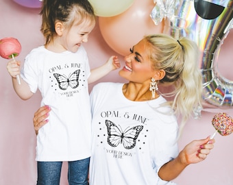 Cute Family Mockup for Matching Halloween Tee Shirts: Cute Toddler Bella Canvas 3001 Mockup | Colorful and Bright Kids Tee Mockup with Mom