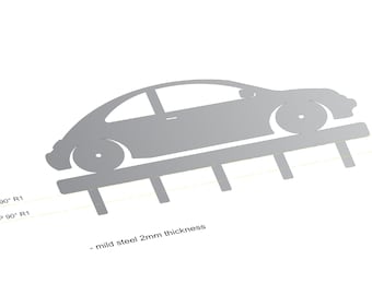 Colgador de llaves VW New Beetle, archivo cortado con láser (DWG, DXF)