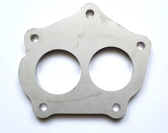 Archivo digital dwg / dxf - Brida de bajante para turbocompresor TD05 Mitsubishi Lancer EVO X 10