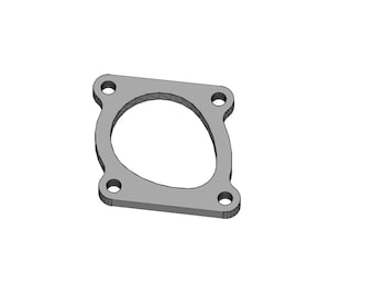 Archivo digital dwg / dxf - Brida DOWNPIPE AUDI AGB 2.7T para soldadura diy