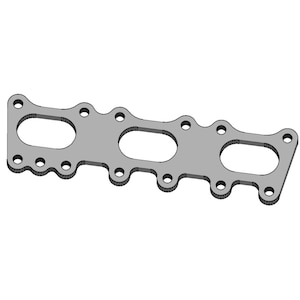 Puede incluir: Un colector de metal plateado con cuatro aberturas para conectar mangueras o tuberías. El colector tiene una serie de agujeros alrededor de los bordes para su montaje.