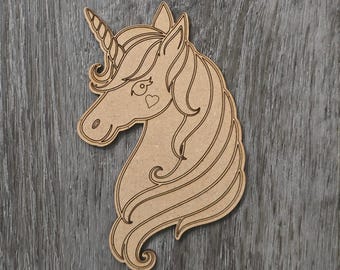Wooden Unicorn Cutout | Unicorn Birthday Party Favor | Party Favor Craft
