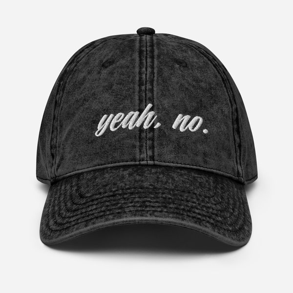 Funny Embroidered Hat / Yeah No Hat / Californian Baseball Hat / Angeleno / Funny Baseball Cap / Funny Gifts For Friends / LA Hat / Dad Hat