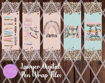 Lawyer Pen Wraps PNG, Epoxy Pen Wrap, Waterslide Pen Wrap, Sublimation Pen wrap, Digital Download, PNG