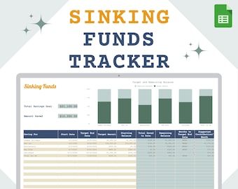Sinking Funds Tracker | Google Sheets Budget Template (Digital)