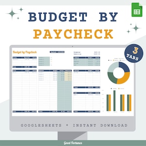 Paycheck Budget Template | Google Sheets | Ultimate Finance Tracker | Paycheck Spreadsheet | Budget Planner | Biweekly Budgeting Freelancers