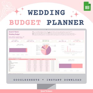 Wedding Budget Spreadsheet | Budget | Todo list | Google sheets | Wedding financial planning template | Wedding countdown | Digital download