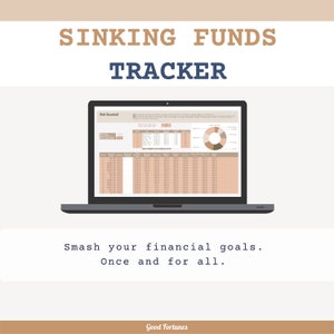 Sinking Funds Tracker Template | GoogleSheets budget Spreadsheet | Savings Goal Tracker | Easy Budgeting | Finance Tracker | Savings Planner.  Image 3