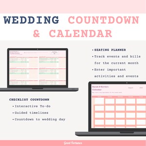 Excel Wedding Planner Spreadsheet: Budget, Guest List, Seating (Digital Download) image 6