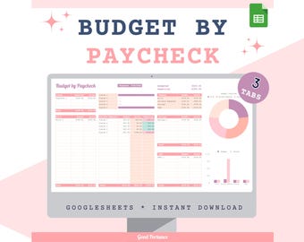 Paycheck Budget Template | Google Sheets Finance Tracker (Digital Download)