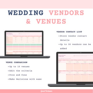 Excel Wedding Planner Spreadsheet: Budget, Guest List, Seating (Digital Download) image 7