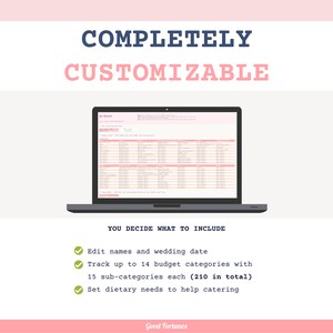 Excel Wedding Planner Spreadsheet | Wedding Budget | Excel for Wedding guest list tracker| Todo list | Guest list | Seating plan | Wedding Music list. Image 9