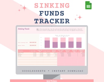 Sink Funds Tracker | Pinkes Budget Google Sheet (Digitaler Download)