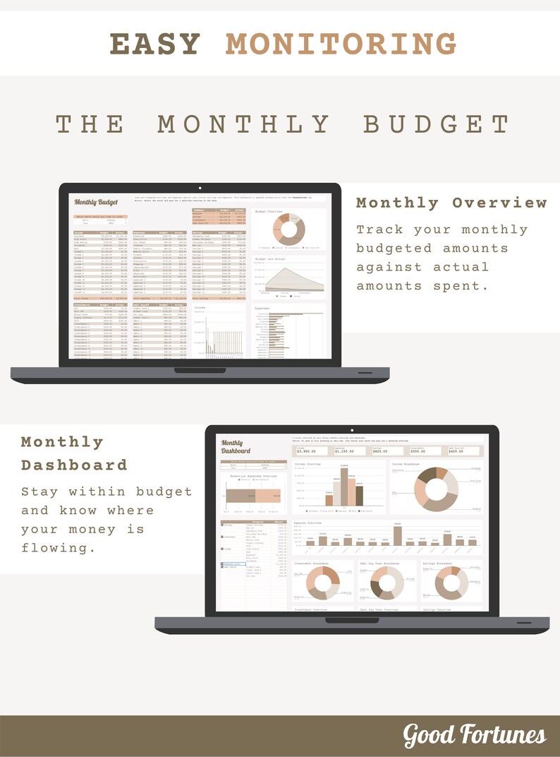 Personal Finance Dashboard Multi-year Wealth Googlesheets - Etsy