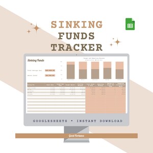 Sinking Funds Tracker Template | Google Sheets Budget Spreadsheet (Digital Download)