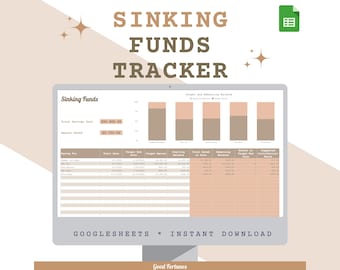 Sinking Funds Tracker Template | Google Sheets Budget Spreadsheet (Digital Download)