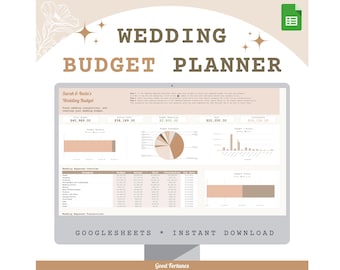 Wedding Budget Planner | Google Sheets Template (Digital Download)