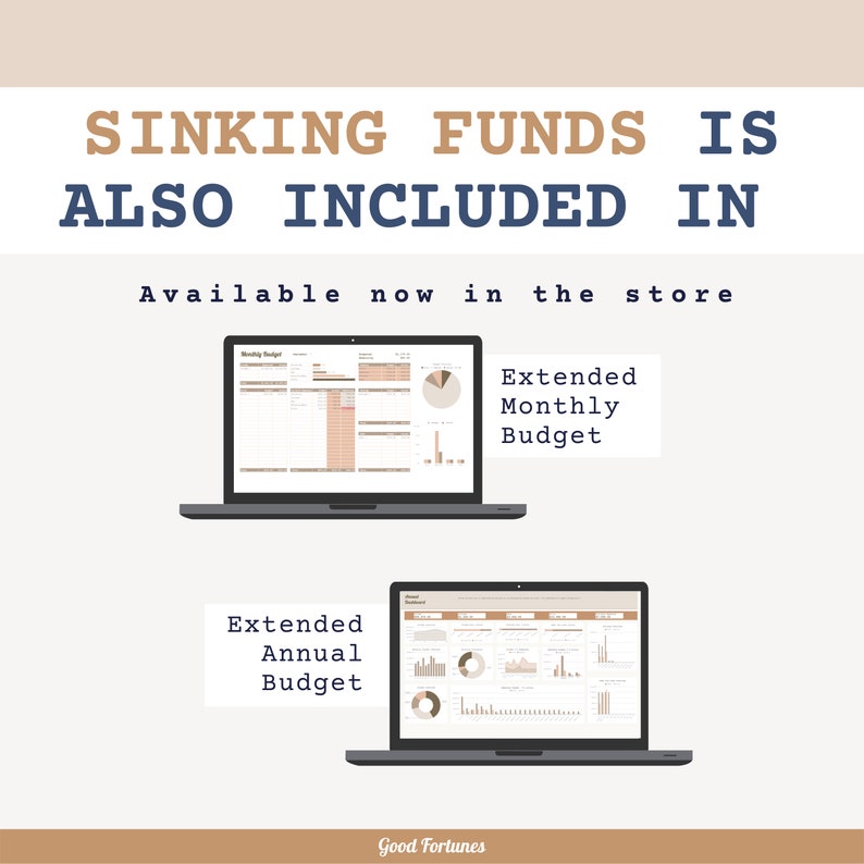 Sinking Funds Tracker Template | GoogleSheets budget Spreadsheet | Savings Goal Tracker | Easy Budgeting | Finance Tracker | Savings Planner.  Image 5