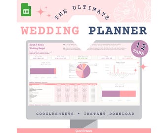 Hochzeitsplaner | Haushalt, Gästeliste, Sitzordnung (Digitaler Download)