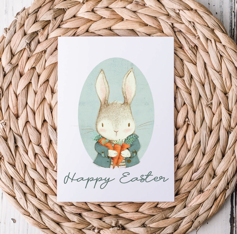 Easter Card Printable Easter Bunny Greeting Card Easter Etsy easter-card-printable-easter-bunny-greeting-card-easter-etsy