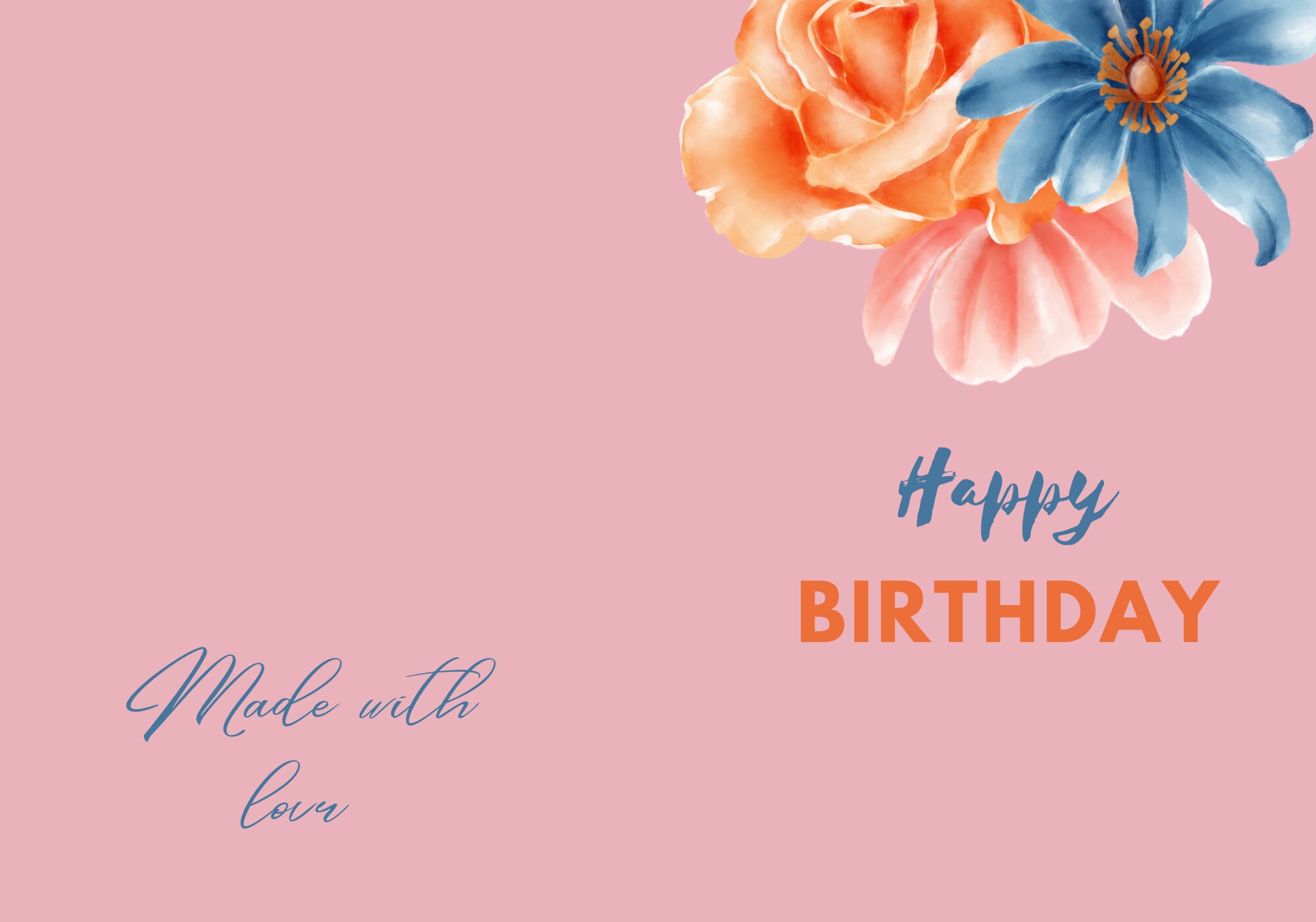 Birthday Card Print Out - Etsy