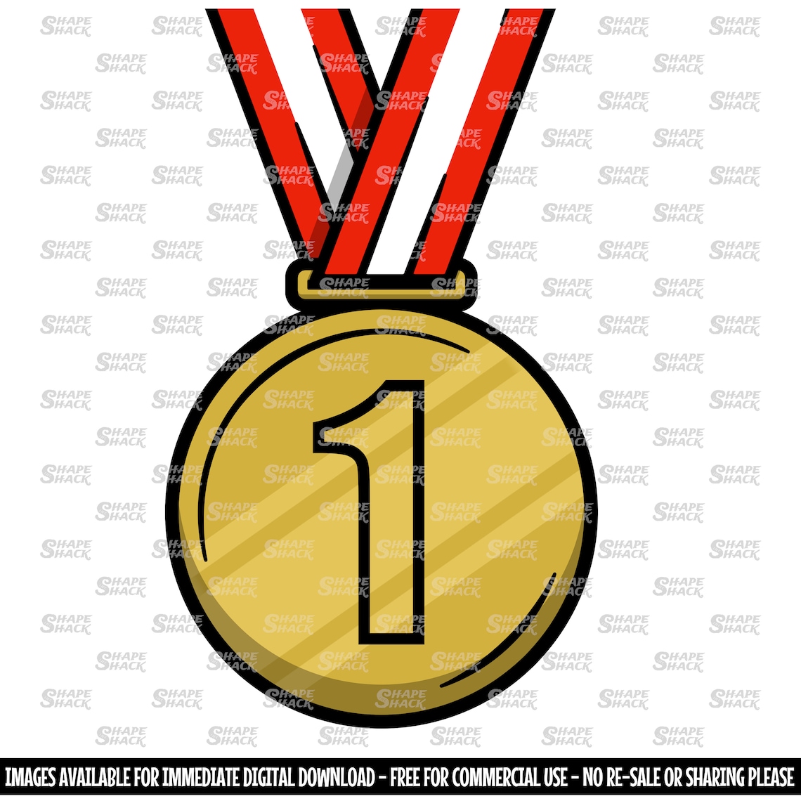 Medals | Gold Silver Bronze / First Second Third | Clipart Symbol ...