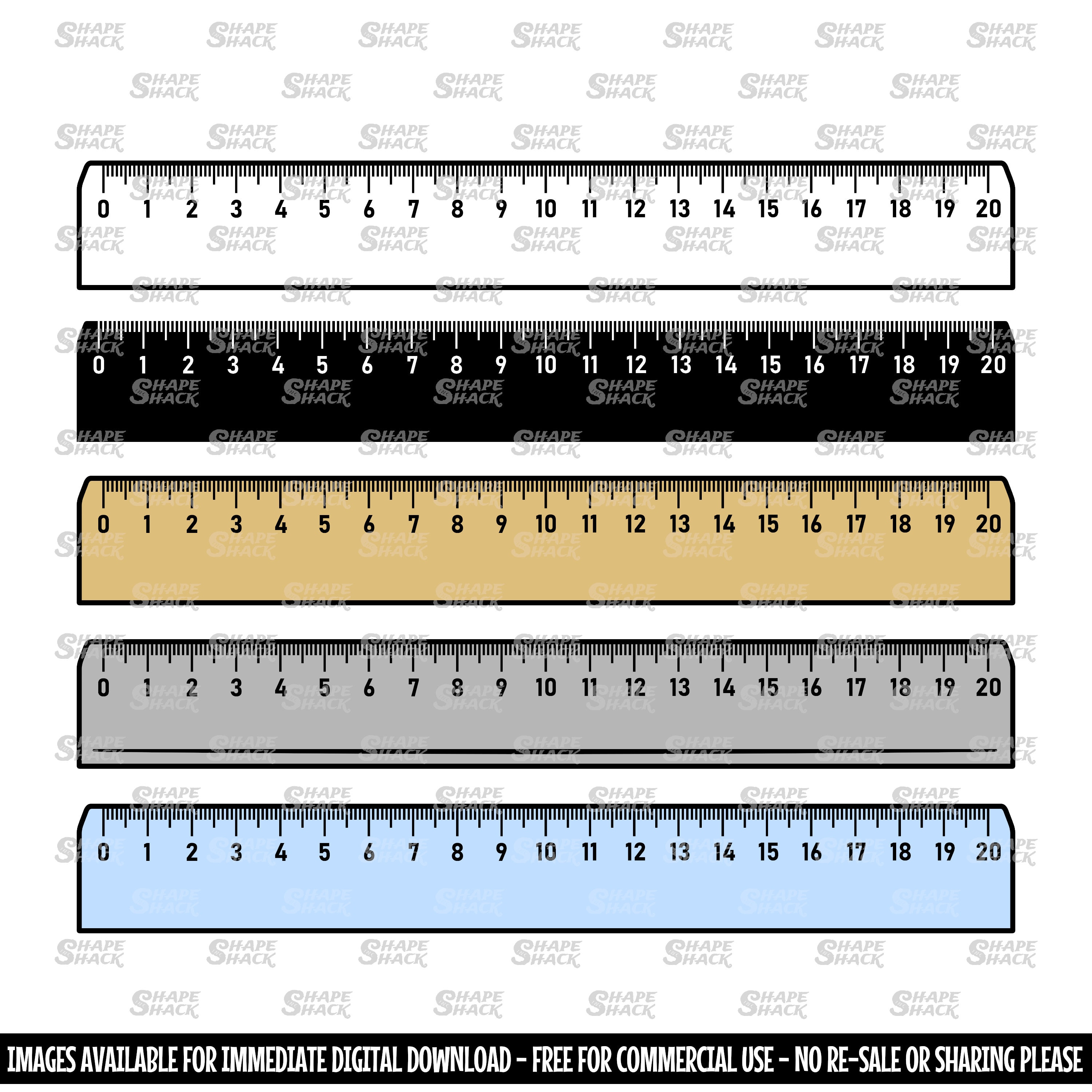Wooden Ruler Clip Art