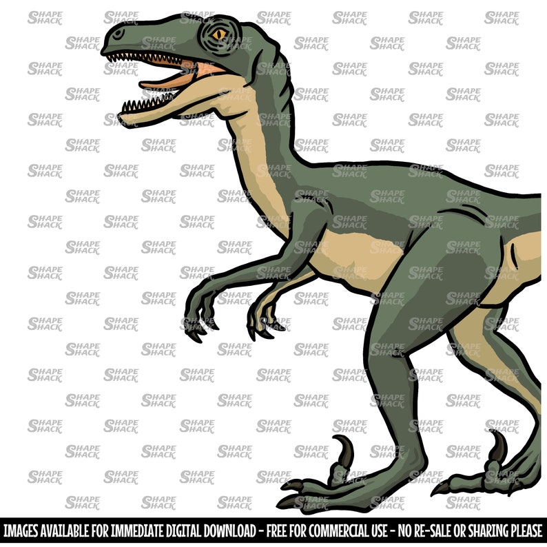 Raptor Jurassic Velociraptor Dinosaur Clipart Symbol Silhouette Outline Line Drawing png jpg svg xcf pdf dxf Cut File for Cricut image 4