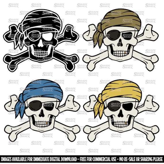 Cranio Del Pirata E Tibie Incrociate, Simbolo Di Jolly Roger
